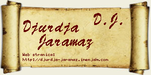 Đurđa Jaramaz vizit kartica